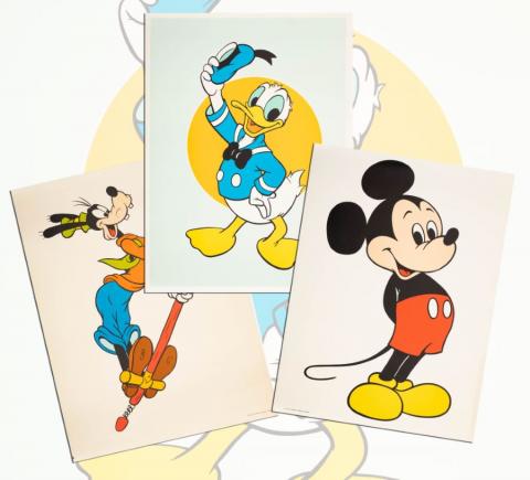 Mickey, Donald, and Goofy Large Poster Set - ID: janmickey22179 Disneyana