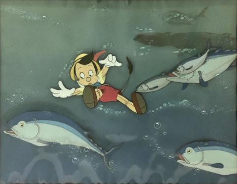 Donkey Pinocchio Courvoisier Production Cel - ID: janpinocchio22008 Walt Disney