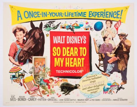 1964 So Dear to My Heart Promotional Half-Sheet Poster - ID: jansodear22231 Walt Disney