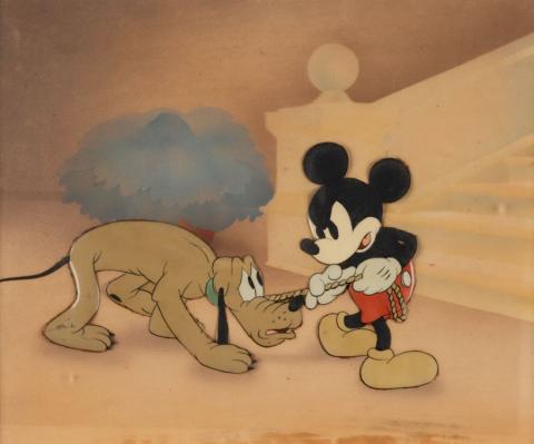Society Dog Show Mickey and Pluto Production Cel - ID: jul22527 Walt Disney