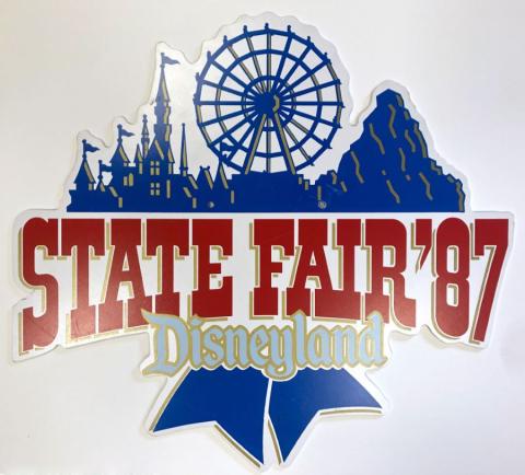 State Fair '87 Disneyland Lamppost Sign - ID: juldisneyana21084 Disneyana