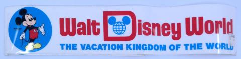 1970s Walt Disney World Bumper Sticker - ID: julydisneyana21140 Disneyana