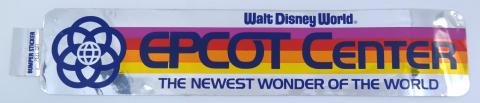 1980s WDW Epcot Center Bumper Sticker - ID: julydisneyana21142 Disneyana
