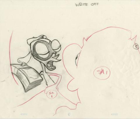 Ren and Stimpy Adult Party Cartoon Production Drawing - ID: jun22103 Nickelodeon