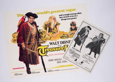 Treasure Island & Dr. Syn 1975 Re-release Promotional Items - ID: jun22235 Walt Disney