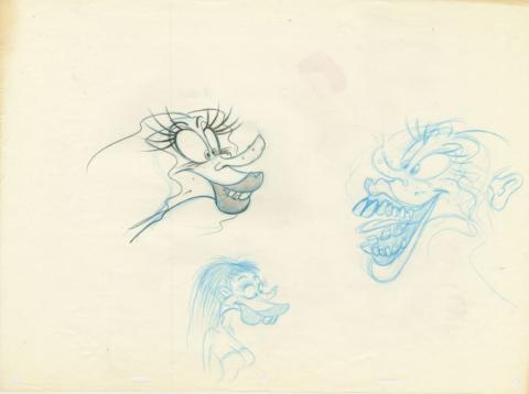 Who Framed Roger Rabbit Lena Hyena Development Drawing - ID: jun22343 Walt Disney