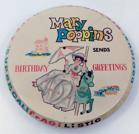 1964 Mary Poppins Musical Birthday Cake Stand - ID: jundisneyana20327 Disneyana