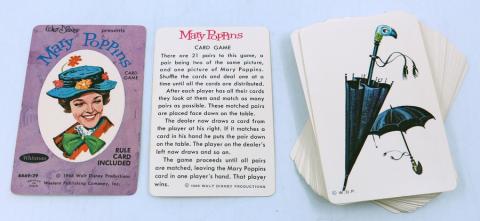 1966 Mary Poppins Card Game by Whitman Publishing - ID: jundisneyana20331 Disneyana