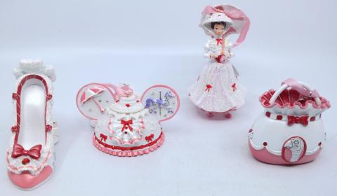 Mary Poppins Disney Parks 4 Piece Ornament Set - ID: jundisneyana20333 Disneyana