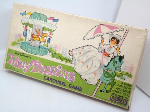 1964 Mary Poppins Carousel Board Game by Parker Bros. - ID: jundisneyana20344 Disneyana