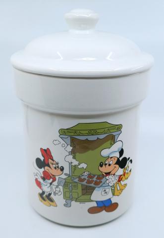 1980s Mickey, Minnie, & Pluto Baking Cookie Jar - ID: jundisneyana21333 Disneyana