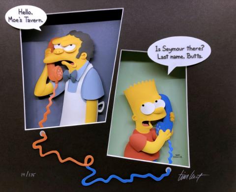 Crank Call Simpsons Tim West 3-D Limited Edition - ID: junsimpsons21001 Fox