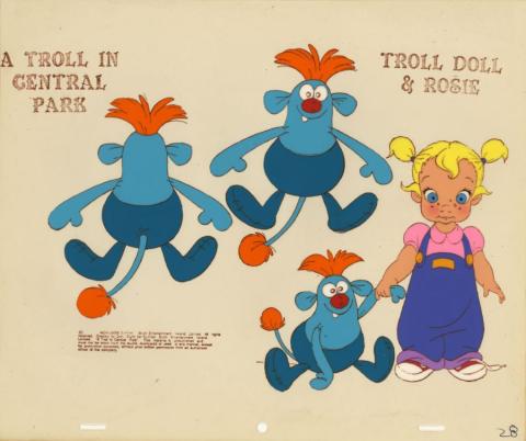 A Troll in Central Park Rosie Color Model Cel - ID: juntroll21051 Don Bluth