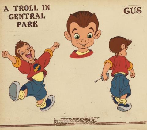 A Troll in Central Park Gus Color Model Cel - ID: juntroll21052 Don Bluth