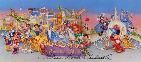 Walt Disney World Postcard Signed by Ilene Woods - ID: mardisney22385 Disneyana