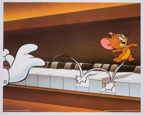 Tom and Jerry Playing Piano Large Limited Edition Print - ID: marmgm22071 MGM