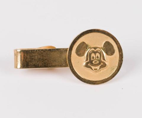 Mickey Mouse Gold Tone Tie Clip - ID: marmickey22012 Disneyana