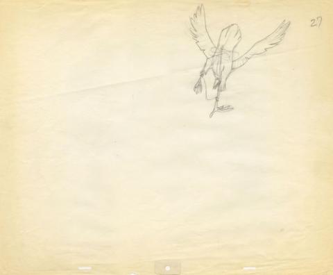 The Secret of NIMH Jeremy Production Drawing - ID: marnimh22308 Don Bluth