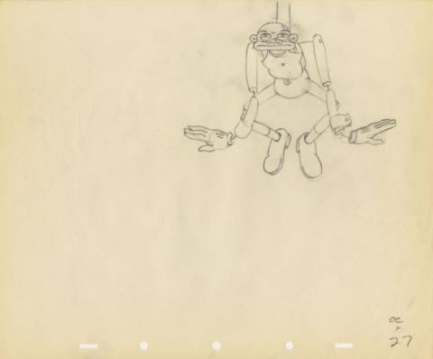 Broken Toys 1935 Stepin Fetchit Production Drawing - ID: martoys22296 Walt Disney