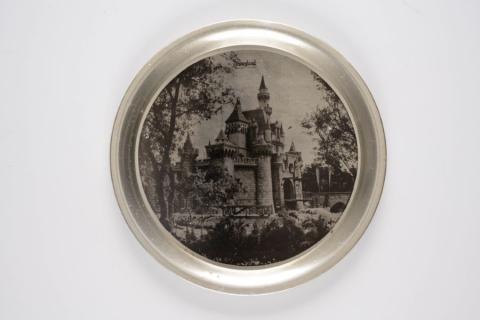 1960s/1970s Disneyland Sleeping Beauty Castle Metal Serving Tray - ID: may22001 Disneyana