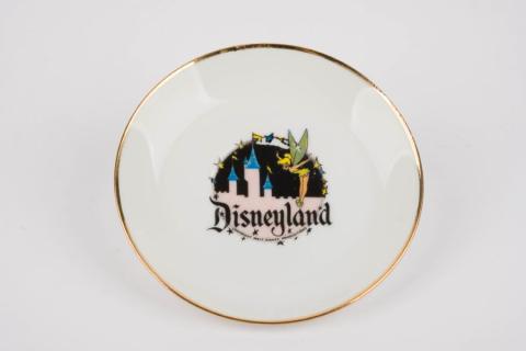 1970s Tinker Bell & Sleeping Beauty Castle Souvenir Plate - ID: may22110 Disneyana