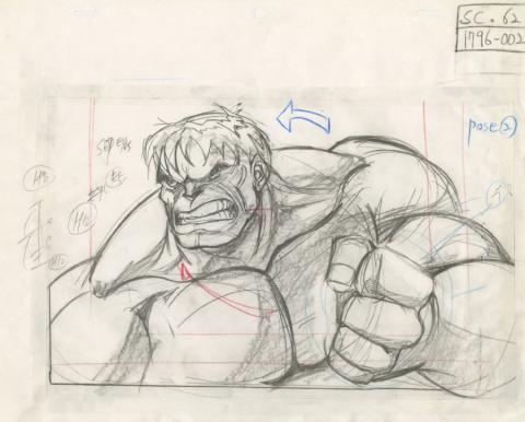 The Incredible Hulk Layout Drawing - ID: may22217 Marvel