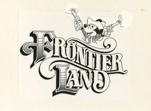 1988 Frontierland Logo Development Test Proof - ID: may22284 Disneyana
