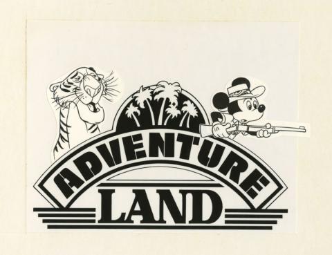 1988 Adventureland Logo Development Test Proof - ID: may22285 Disneyana