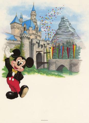 1988 Honorary Disneyland Citizen Certificate Test Print - ID: may22287 Disneyana