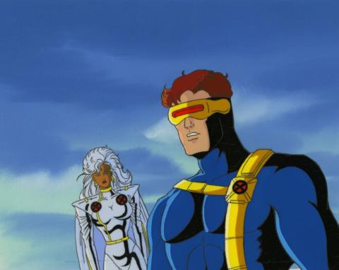X-Men Cyclops and Storm Key Production Cel and Background - ID: may22308 Marvel