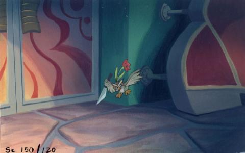 Rock-A-Doodle Background Hunch Color Key Concept - ID: may22344 Don Bluth
