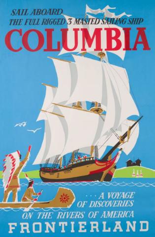 Sailing Ship Columbia Attraction Poster - ID: may22372 Disneyana