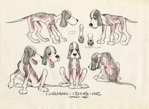 1940s MGM Dog Model Sheet - ID: may22472 MGM