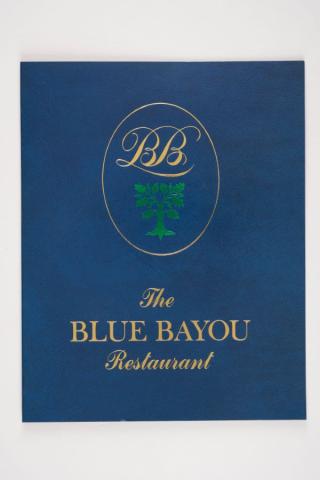 Blue Bayou Menu Cover - ID: may22480 Disneyana
