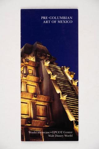 World Showcase Pre-Columbian Art of Mexico Exhibit Brochure - ID: may22501 Disneyana