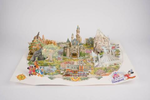 35 Years of Magic Disneyland Pop-Up Map - ID: may22523 Disneyana