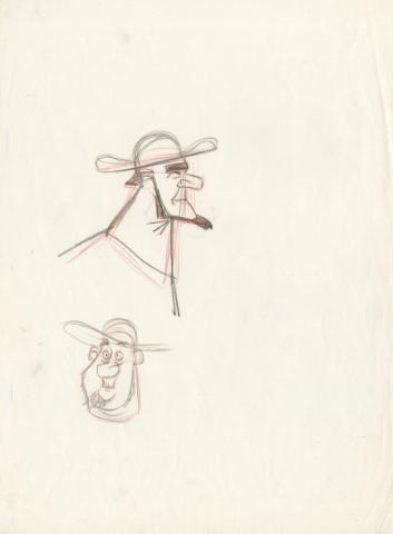 Hercules Amphytryon Rough Development Drawing - ID: may22625 Walt Disney