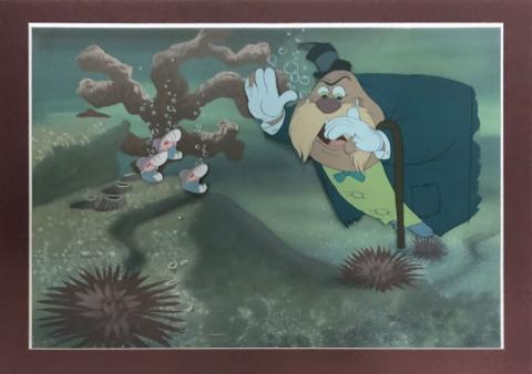 Alice in Wonderland Walrus and Oysters Production Cel & Background - ID: novalice21103 Walt Disney