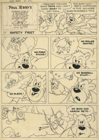 Terry Bears #1 Original Comic Book Page - ID: novcomic21091 Terrytoons