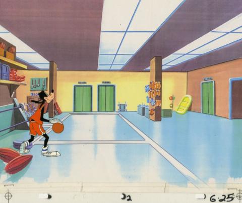 Goofy Playing Basketball Production Cel - ID: novgoofy21100 Walt Disney