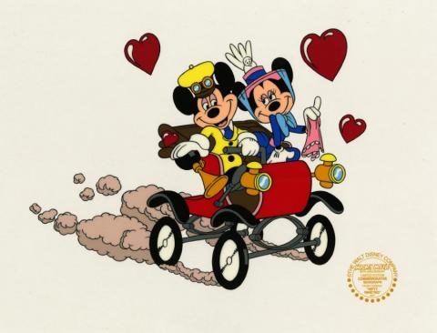 Nifty Nineties Mickey and Minnie Limited Edition Sericel - ID: novmickey21021 Walt Disney
