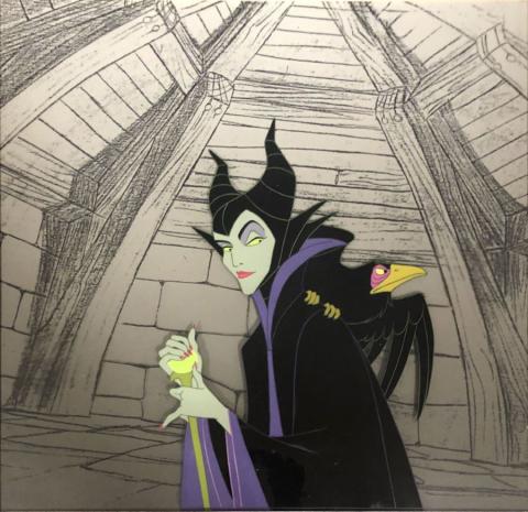 Sleeping Beauty Maleficent and Diablo Production Cel - ID: novsleeping21102 Walt Disney