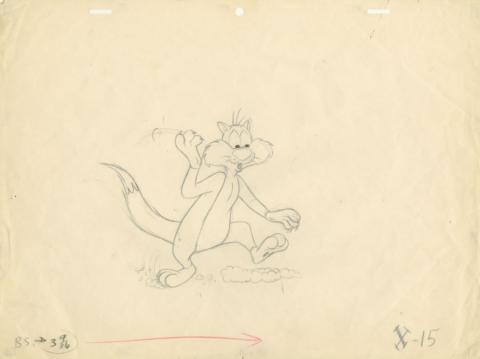 Sylvester the Cat Production Drawing - ID: novsylvester21070 Warner Bros.