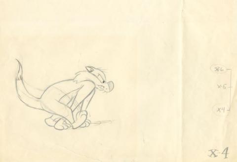 Sylvester the Cat Production Drawing - ID: novsylvester21072 Warner Bros.