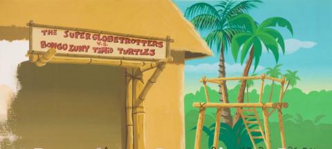 Super Globetrotters Title Marquee Production Background - ID: oct22064 Hanna Barbera