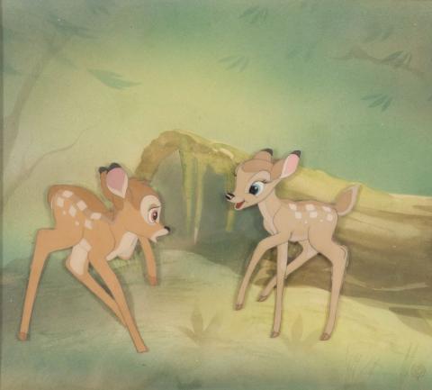 Bambi and Faline Courvoisier Production Cel Setup - ID: octbambi21112 Walt Disney