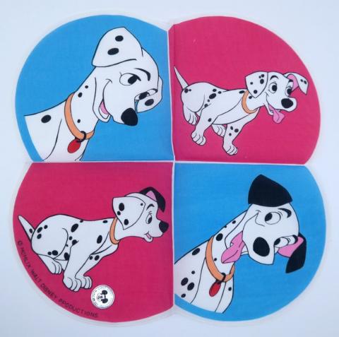 101 Dalmatians Pongo, Perdita, and Puppies Handkerchief - ID: octdisneyana21050 Disneyana