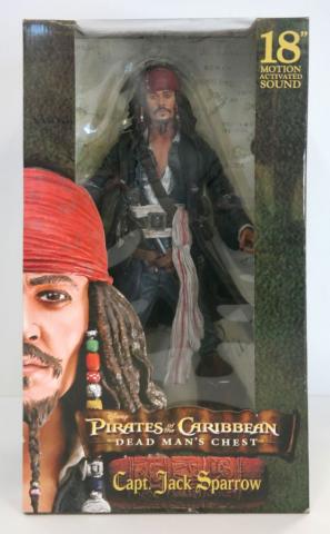 Pirates of the Caribbean Dead Man's Chest Jack Sparrow 18" Doll by NECA - ID: octdisneyana21136 Disneyana