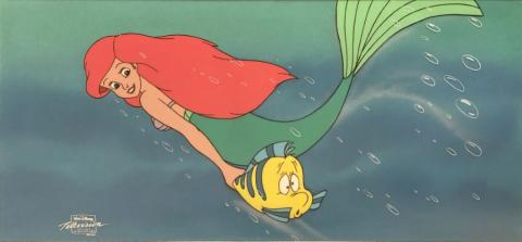 The Little Mermaid TV Series Production Cel - ID: octmermaid21011 Walt Disney