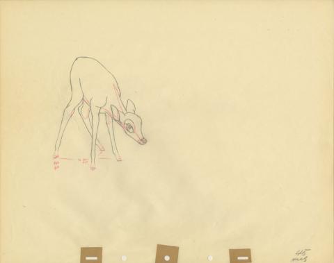 Bambi Production Drawing - ID: sep22050 Walt Disney